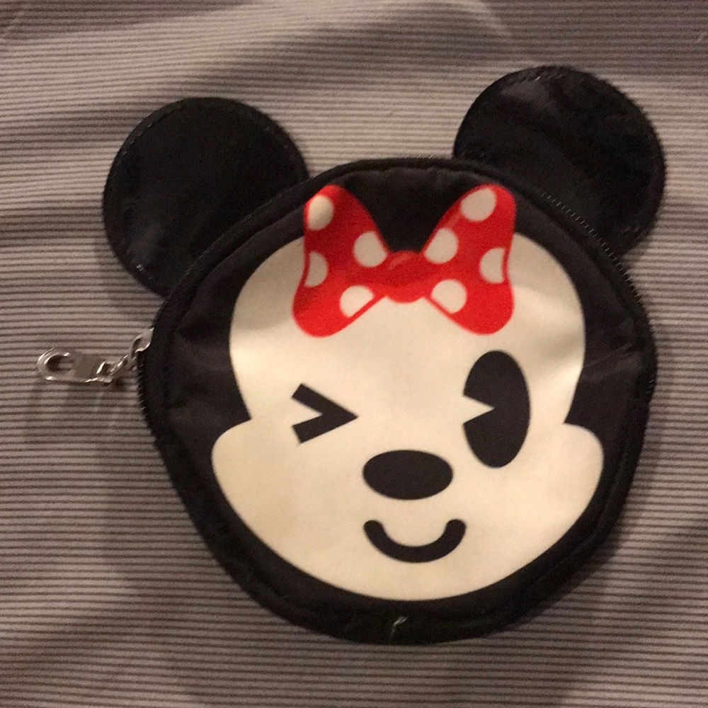 Disney SOHO London New York Winking Minnie Mouse Pouch